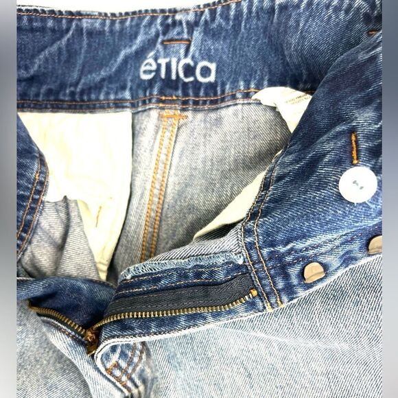 Anthropologie Etica Juni Relaxed Barrel Cargo in North Shore Jeans - Picture 8 of 15